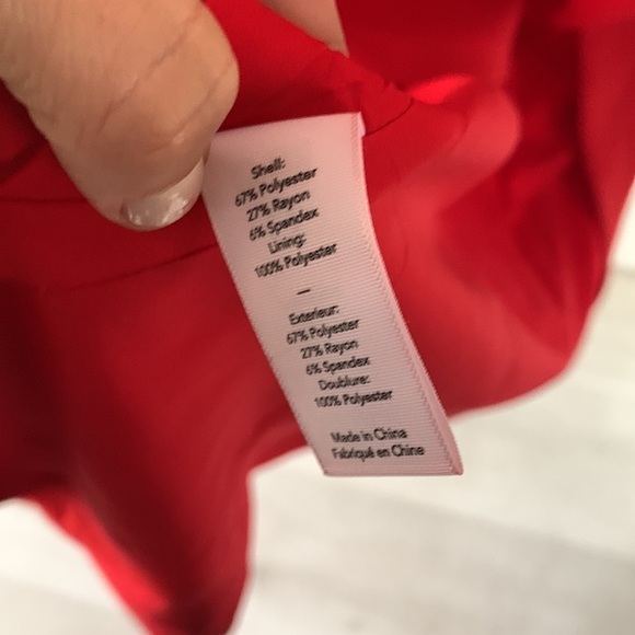 LIKELY size 4 red ruffle prom dress one shoulder  holiday Christmas maxi stretch - Picture 10 of 16